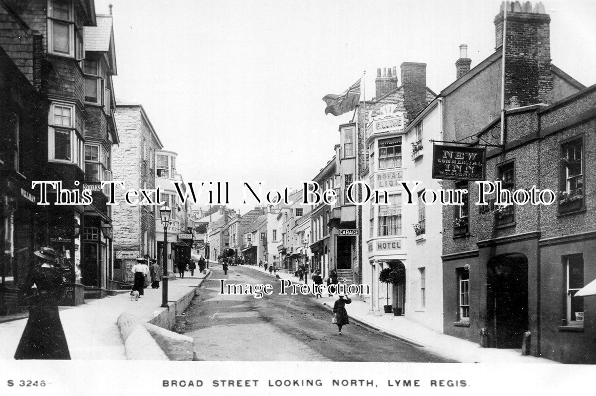 SP 253 - Broad Street Looking North, Lyme Regis, Dorset