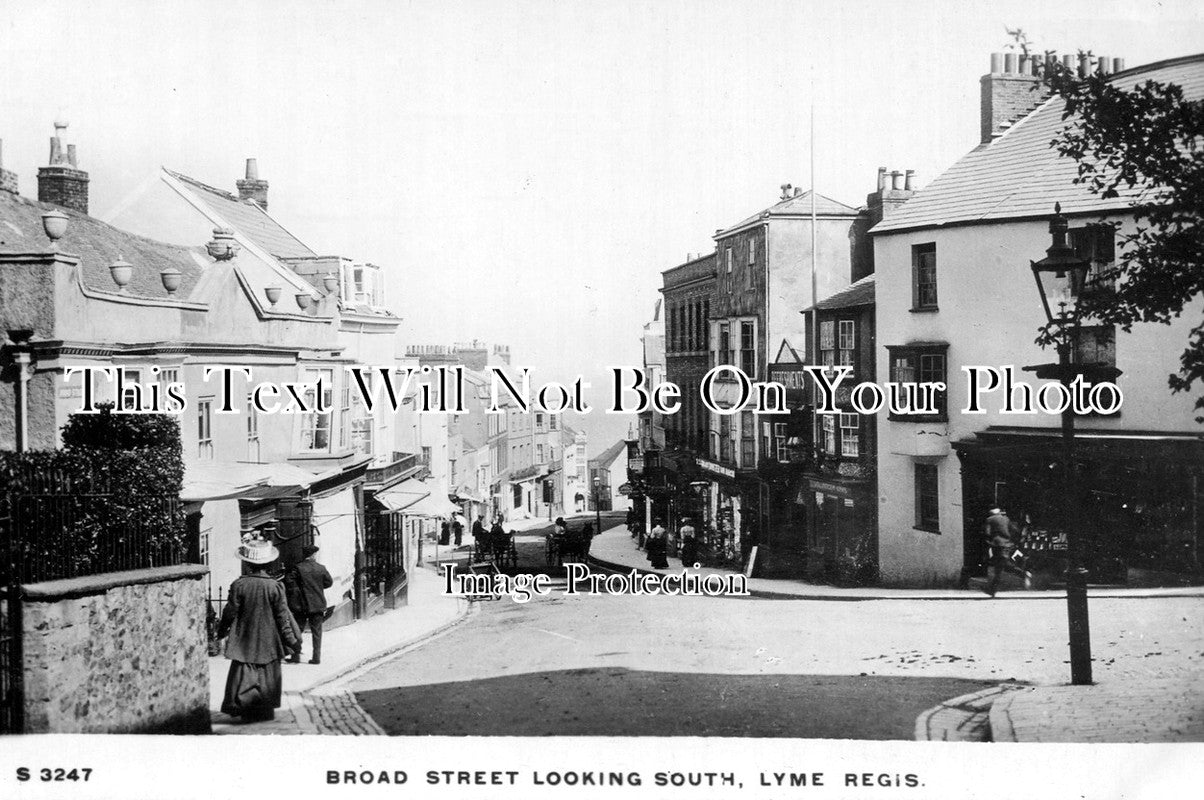 SP 254 - Broad Street Looking South, Lyme Regis, Dorset