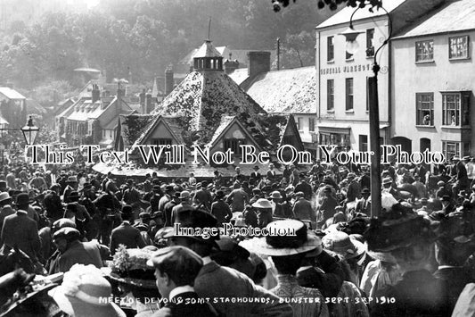 SP 281 - Meet Of Devon & Somerset Hounds, Dunster 1910