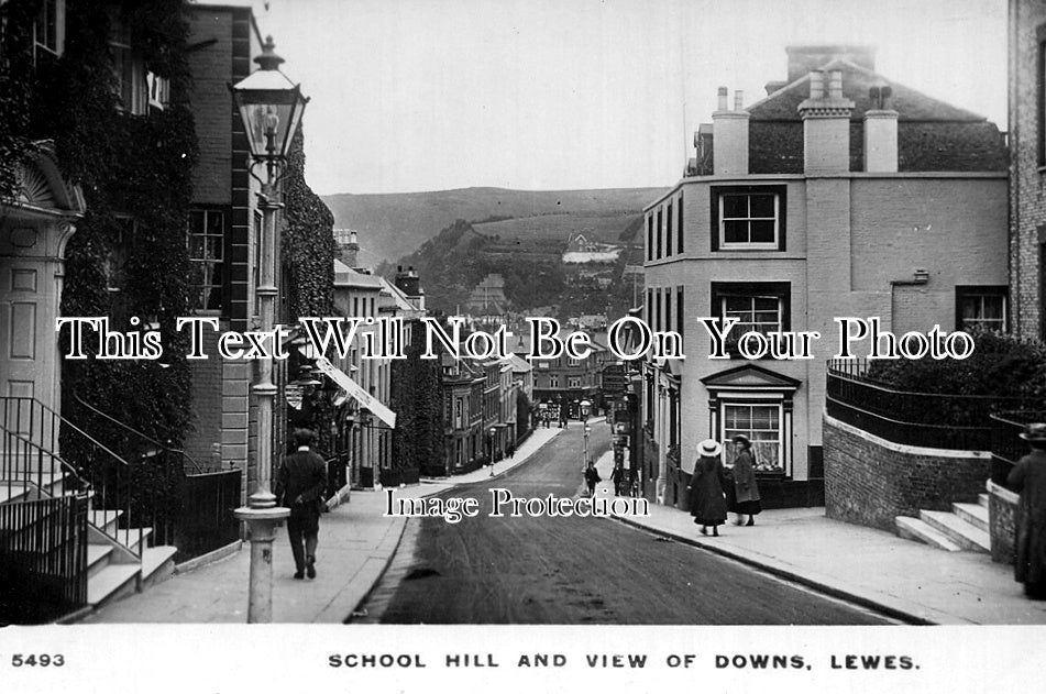 SP 29 - School Hill & View Of Downs, Lewes, Sussex