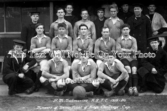 SP 329 - H.M Submarine K.9 Football Club 1919-20 Navy