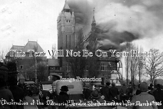 SP 379 - Destruction Of Memorial Theatre, Stratford Upon Avon, Warwickshire 1926