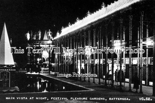 SP 4 - Main Vista At Night, Festival Of Britain 1951