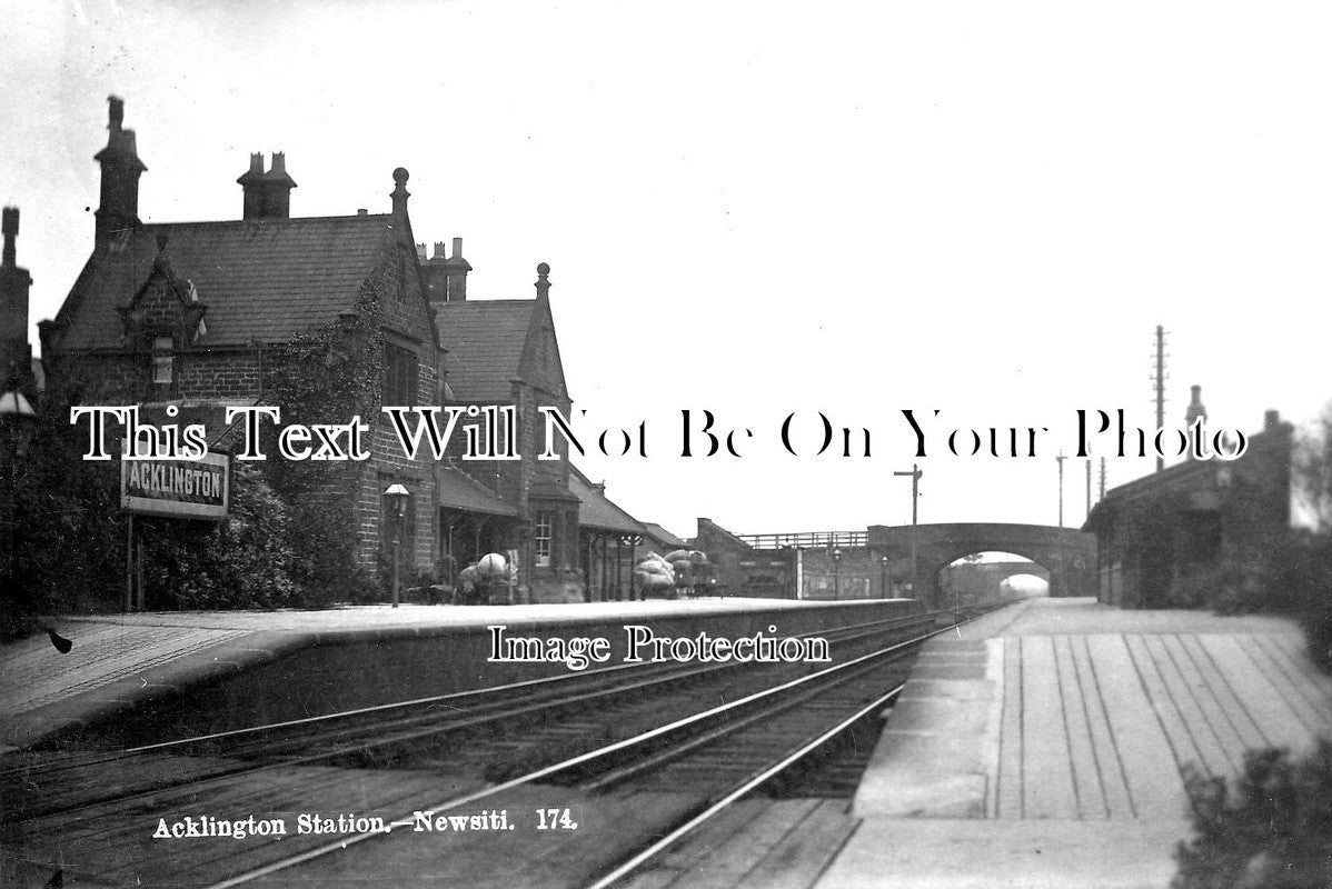 SP 423 - Acklington Railway Station, Northumberland c1916