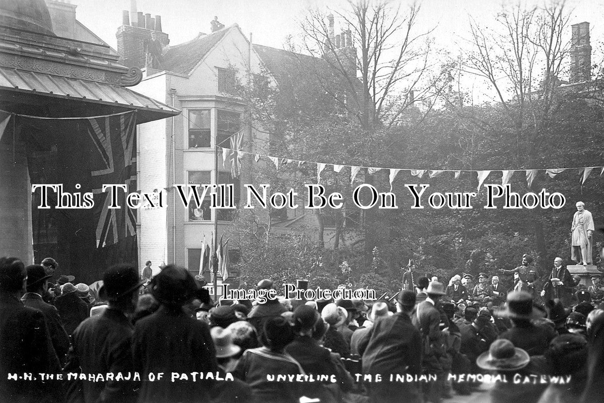 SP 46 - H.H. The Maharaja of Patiala Unveiling Indian Memorial Gateway, Brighton, East Sussex