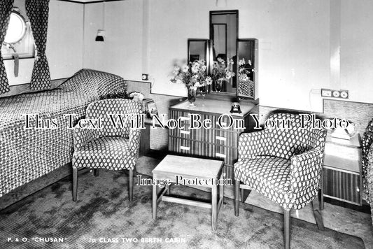 SP 470 - P&O Chusan, 1st Class Cabin, Ship, Shipping