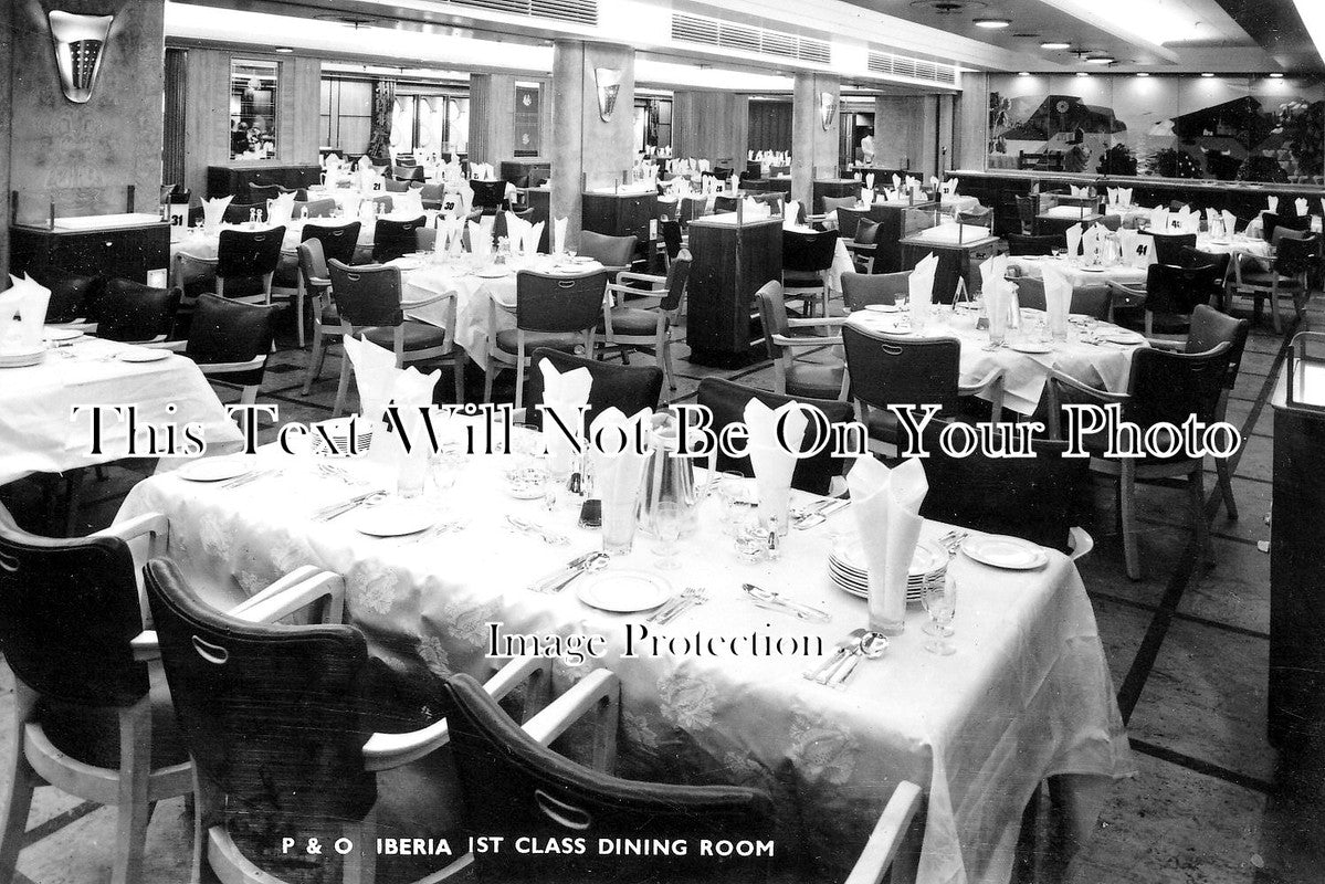 SP 471 - P & O Iberia, 1st Class Dining Room, Shipping