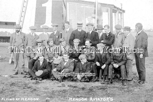 SP 478 - Aviators Flying At Hendon Aerodrome