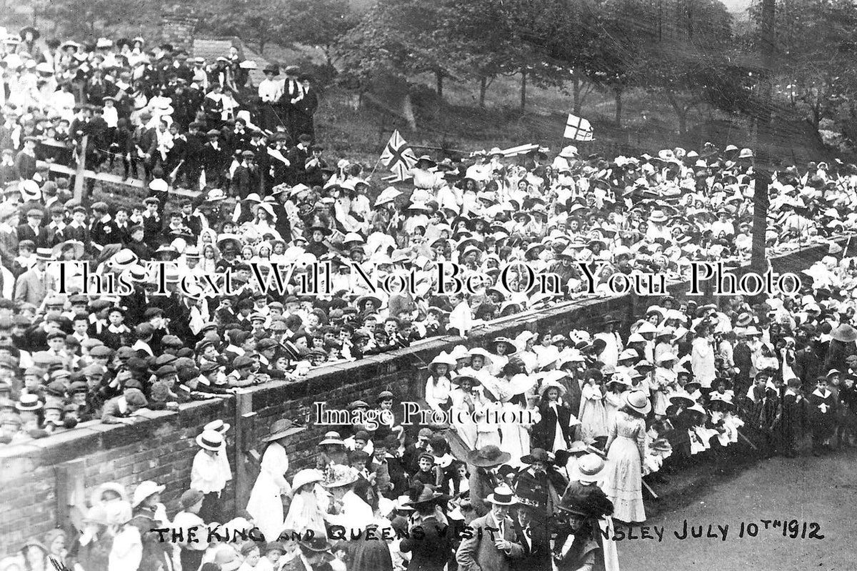SP 508 - King & Queen Visit Barnsley, Yorkshire 1912