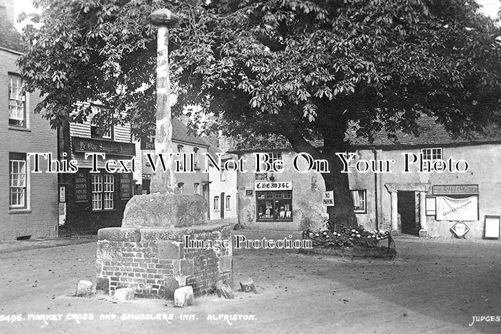 SP 556 - Market Cross & Smugglers Inn, Alfriston, Sussex