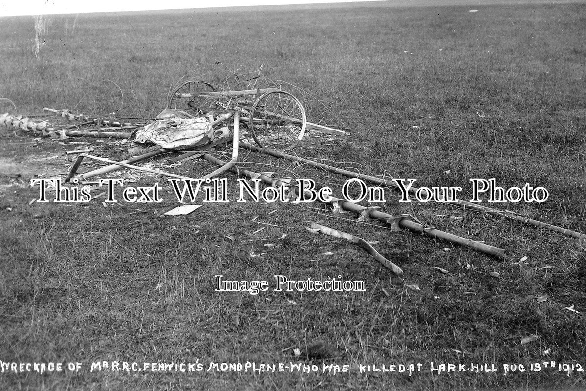 SP 601 - Wreckage Of Fenwicks Monoplane, Lar Hill 1912 Aviator