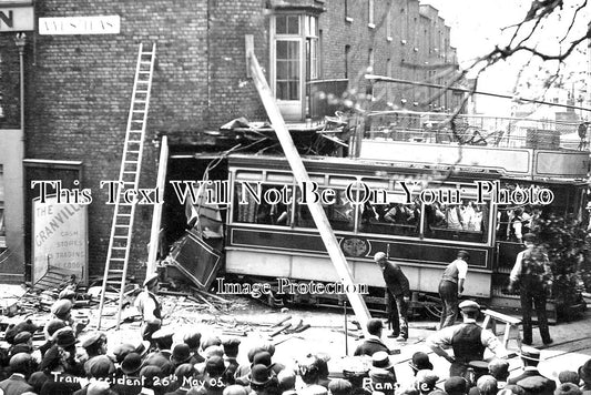 SP 615 - Tram Accident, Ramsgate, Kent 1905