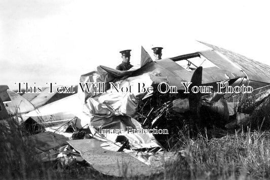 SP 727 - B.E.2 Aircraft Crash Accident Near Blyth, Northumberland Feb 1915