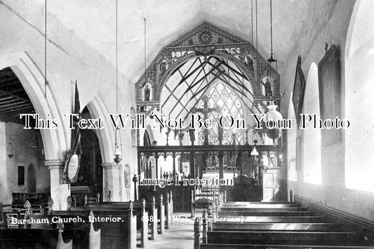 SP 734 - Barsham Church Interior, Norfolk