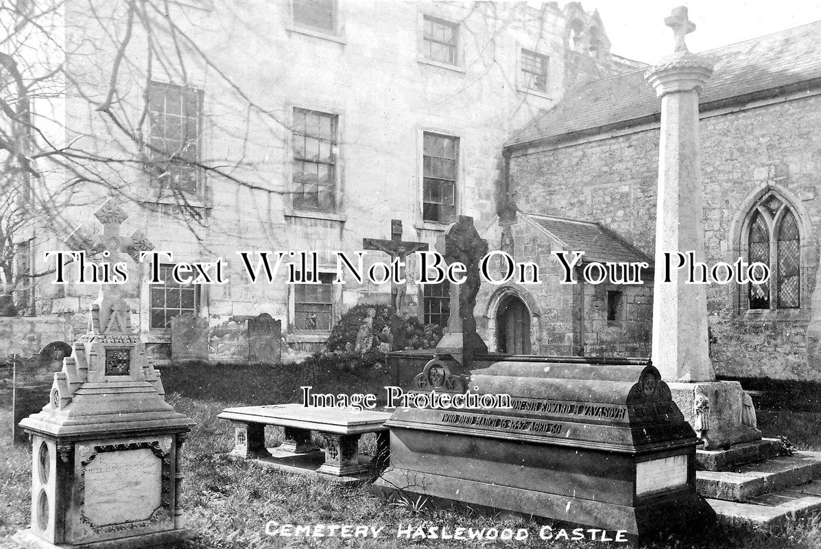 SP 760 - Cemetery, Haslewood Castle, Yorkshire
