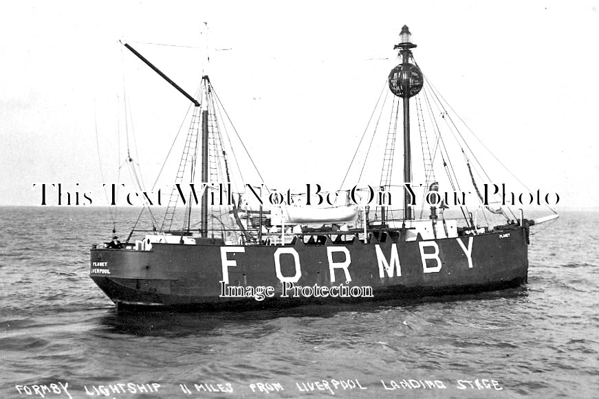 SP 829 - Formby Lightship 11 Miles From Liverpool Landing Stage