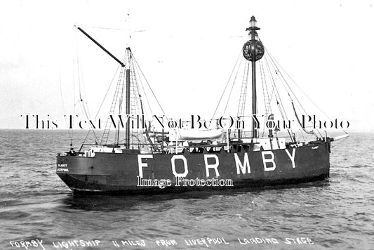 SP 829 - Formby Lightship 11 Miles From Liverpool Landing Stage