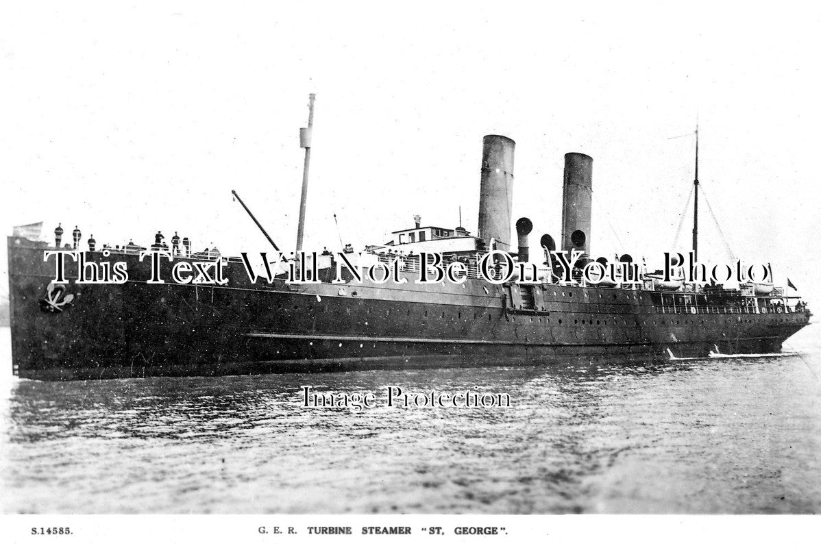 SP 837 - G.E.R Turbine Steamer St George, Shipping, Ship