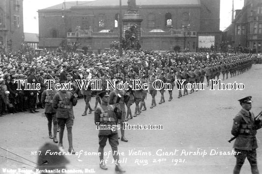 SP 838 - Funeral, Giant Airship Disaster, Hull 1921