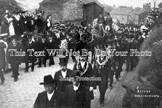 SP 839 - Funeral & Parade At Hollingsworth, Yorkshire