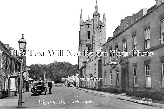 SP 873 - High Street & Church, Lydd, Kent