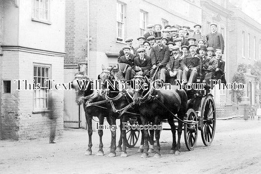 SP 893 - Horse Drawn Charabanc, Ipswich, Suffolk