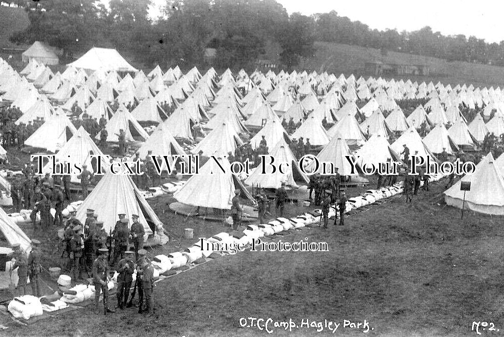 ST 1031 - OTC Camp, Hagley Park, Rugeley, Staffordshire c1913