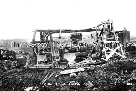 ST 1084 - Black Country Gin Pit, Coal Mining, Staffordshire c1915