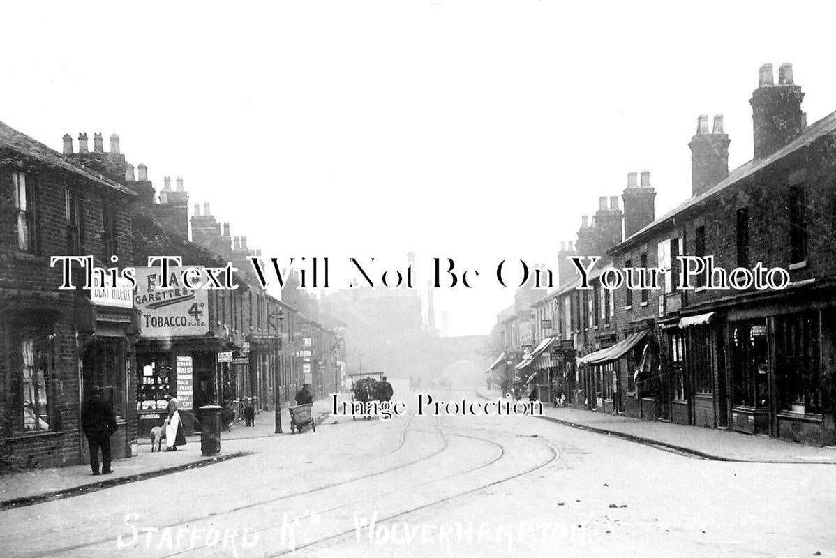ST 1098 - Stafford Road, Wolverhampton, Staffordshire c1913
