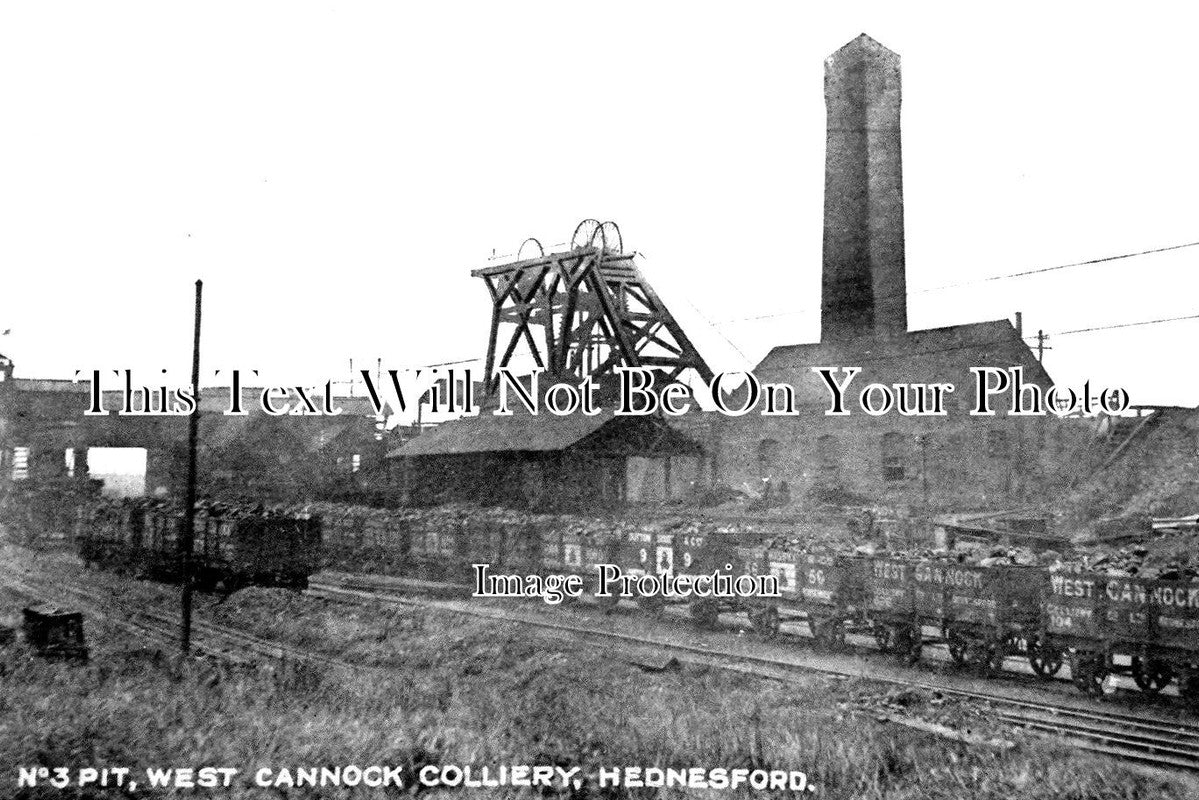 ST 1111 - No 3 Pit, West Cannock Colliery, Hednesford, Staffordshire c1919