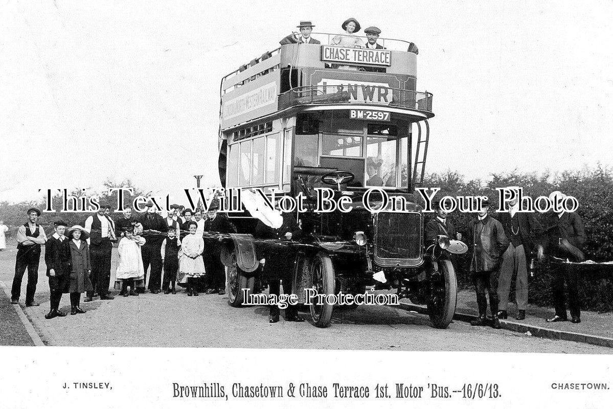 ST 1138 - Brownhills, Chasetown & Chase Terrace Motor Bus, Staffordshire 1913