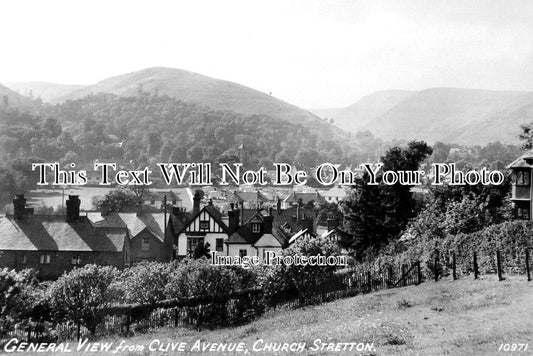 ST 1155 - View From Clive Avenue, Church Stretton, Staffordshire