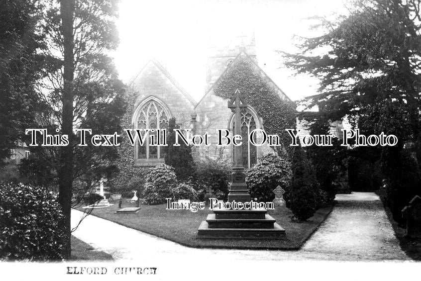ST 1163 - Elford Church & Memorial, Staffordshire c1906