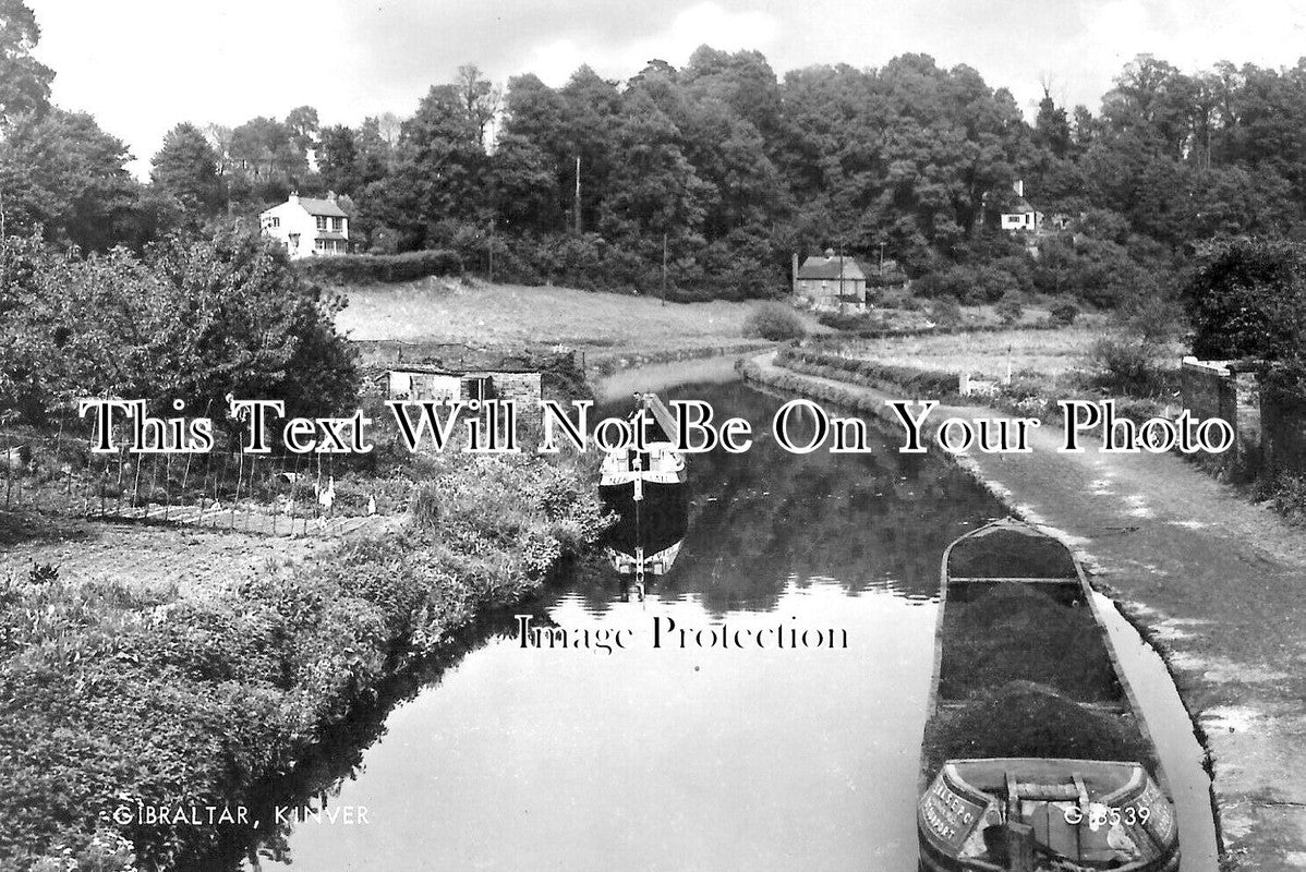 ST 1268 - Canal At Gibraltar, Kinver, Staffordshire c1962