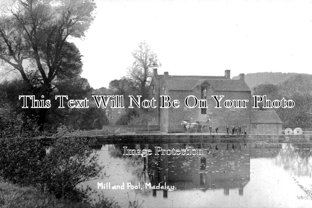 Madeley Pool ST 1293 - Mill & Pool, Madeley, Staffordshire – JB Archive