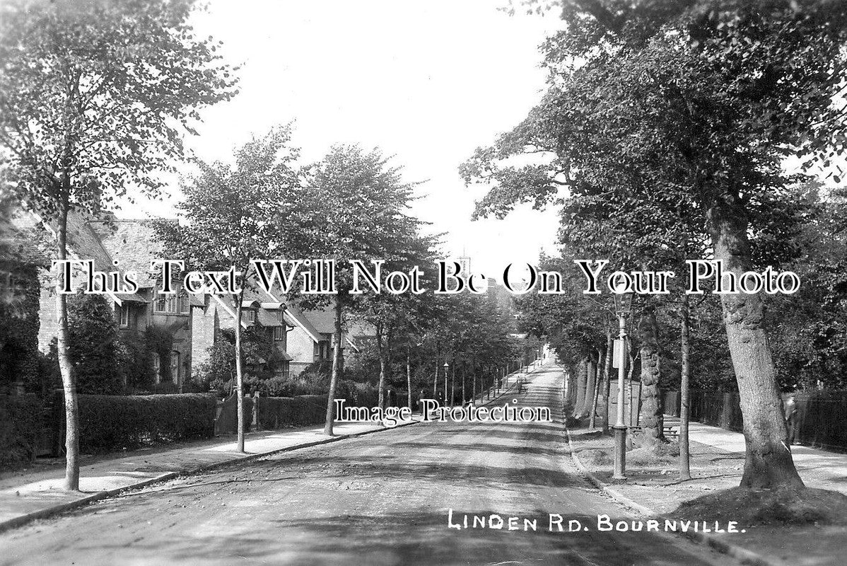 ST 1300 - Linden Road, Bournville, Staffordshire c1925