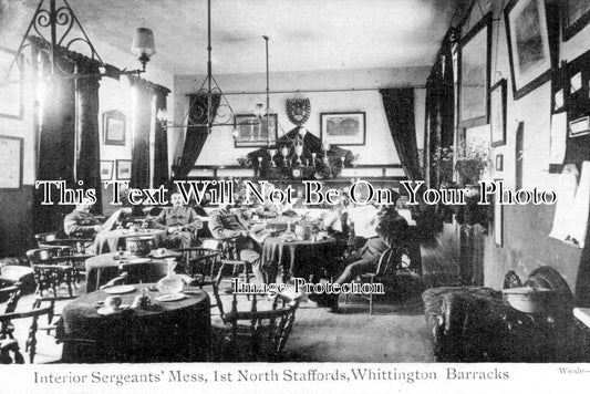 ST 1320 - Interior Of Sergeants Mess, Whittington Barracks, Staffordshire