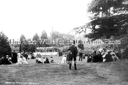 ST 1339 - Band In Trentham Gardens, Stoke, Staffordshire c1929