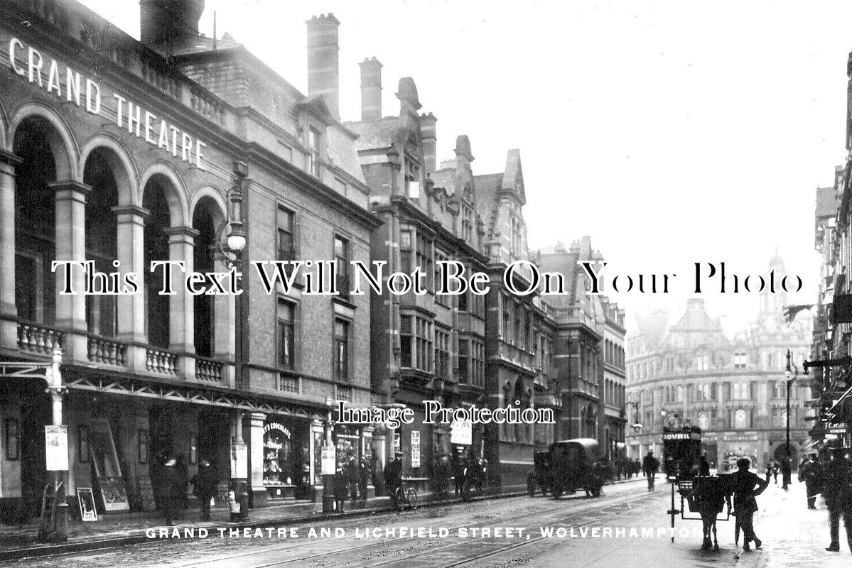ST 1359 - Grand Theatre & Lichfield Street, Wolverhampton, Staffordshire