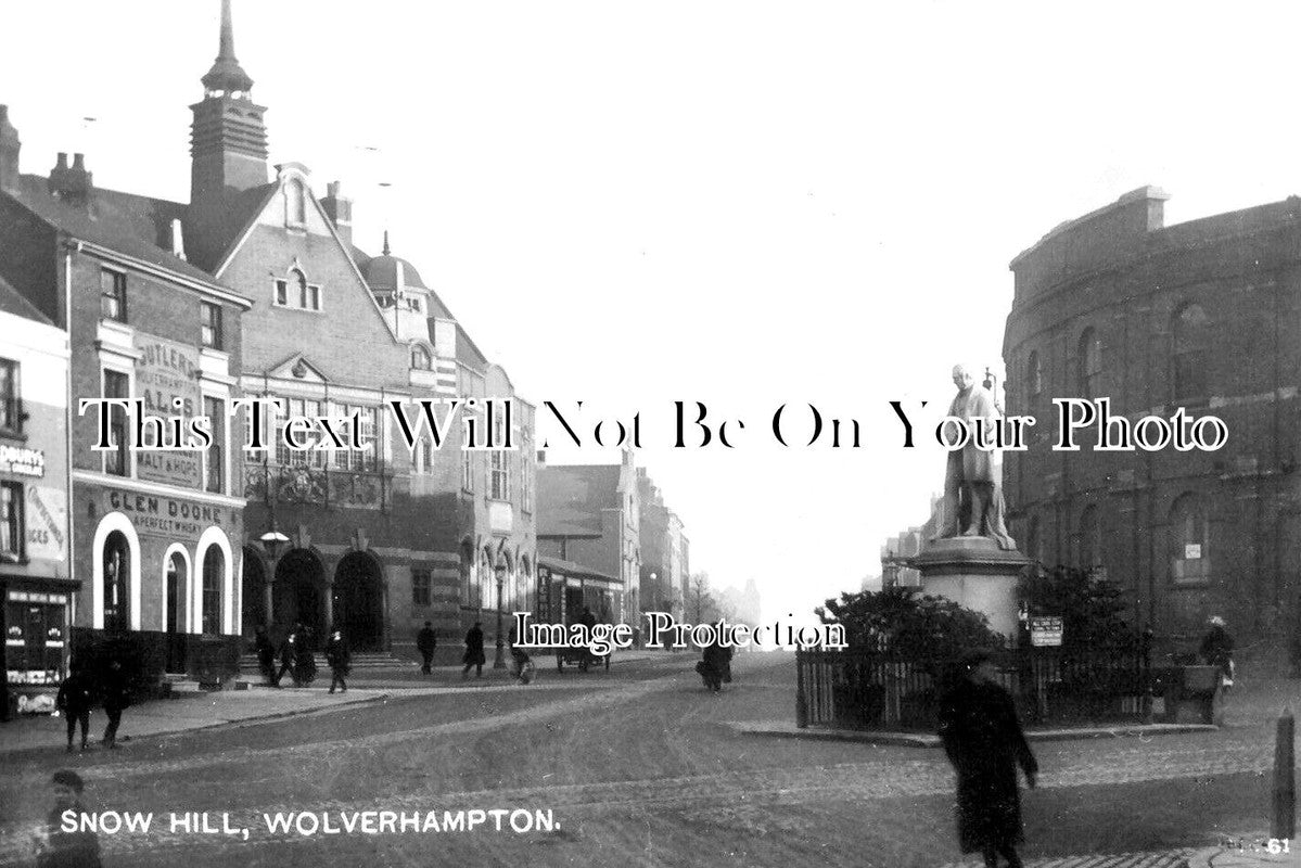 ST 1389 - Snow Hill, Wolverhampton, Staffordshire c1912