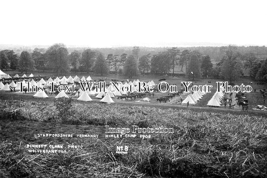 ST 1414 - Hinley Military Camp, Staffordshire Yeomanry 1908