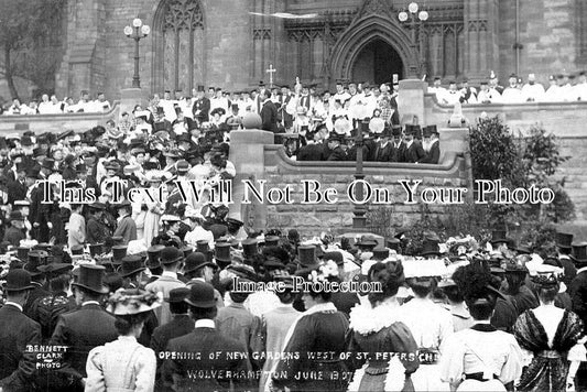 ST 1428 - Opening Of New Gardens, St Peters Church, Wolverhampton