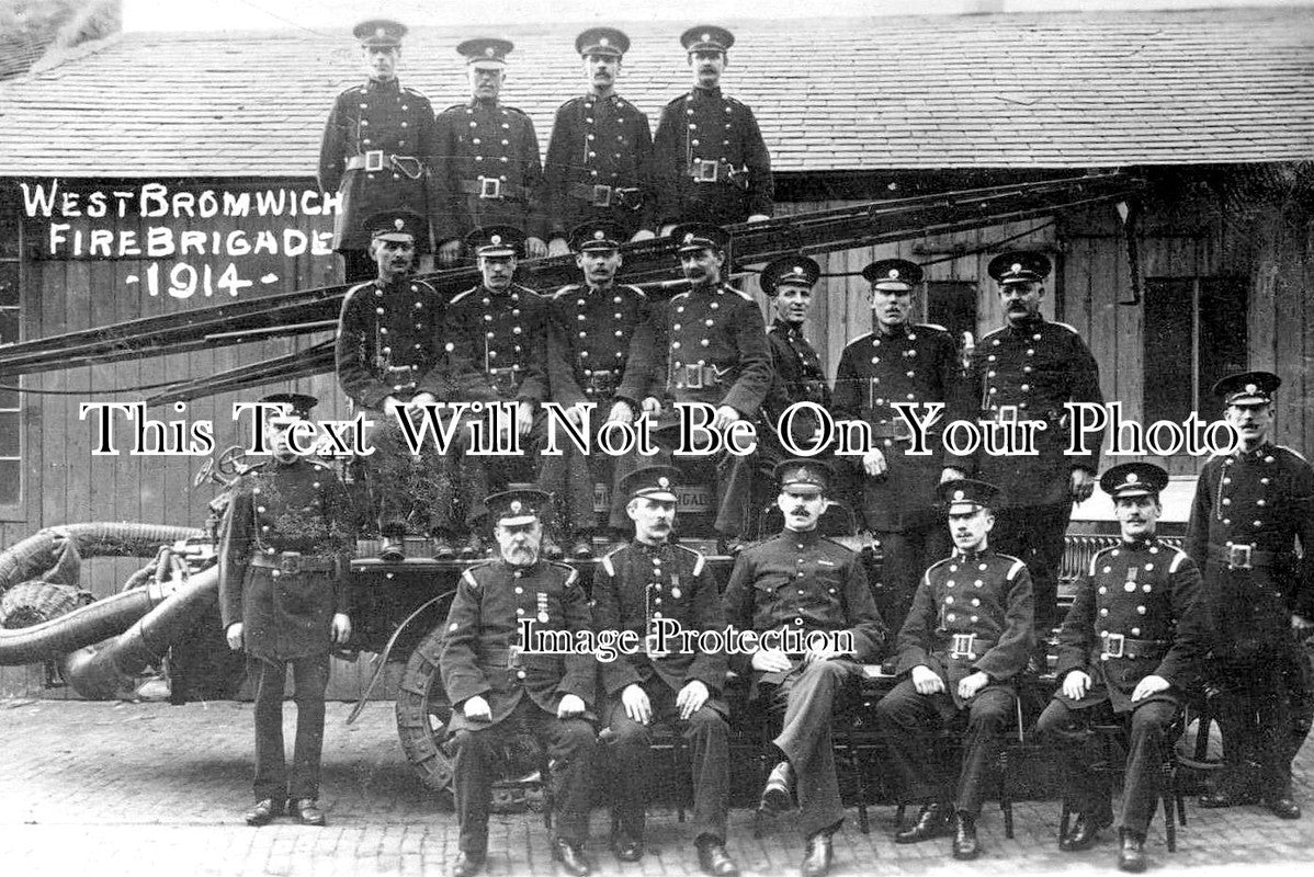 ST 1431 - West Bromwich Fire Brigade, Staffordshire 1914 WW1