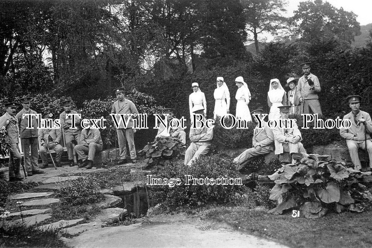 ST 1572 - Militray Hospital Group, Burton On Trent, Staffordshire WW1