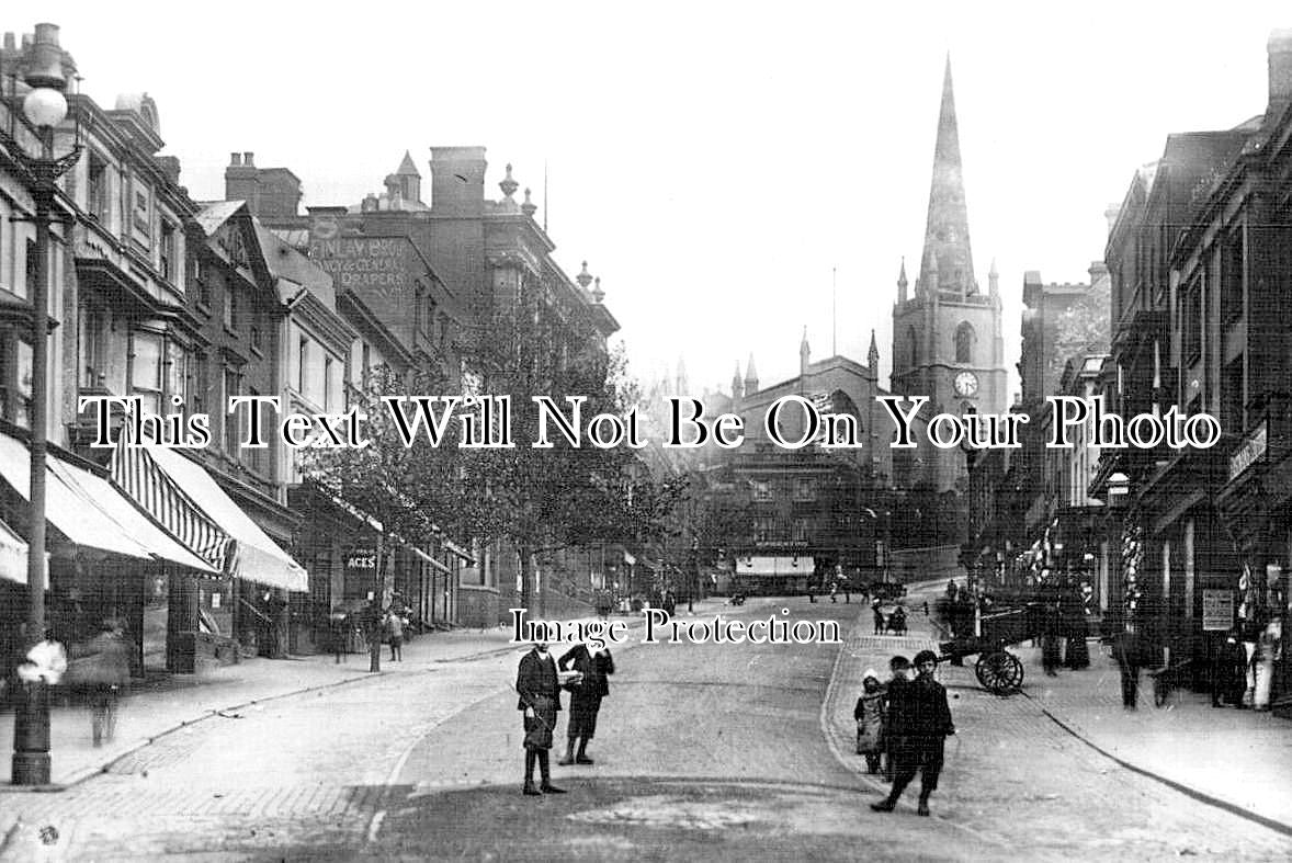 ST 1577 - High Street, Walsall, Staffordshire c1914