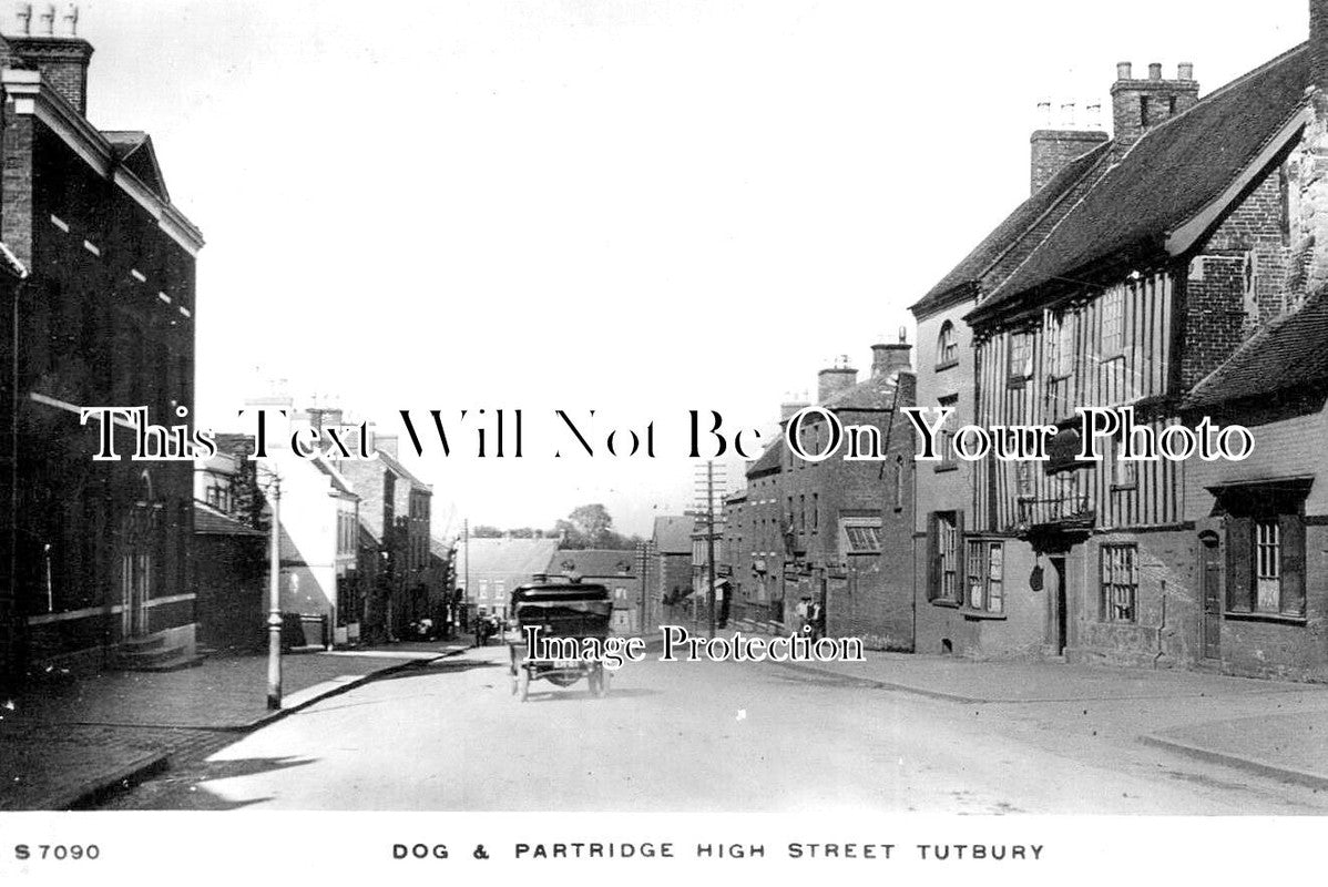 ST 1591 - Dog & Partridge, High Street, Tutbury, Staffordshire c1917