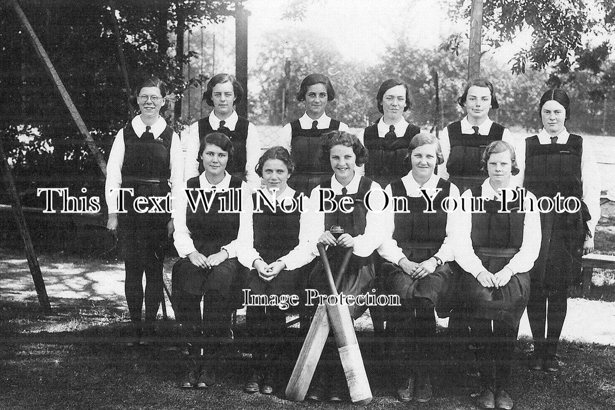 ST 1593 - St Anns School Cricket Team, Abbots Bromley, Staffordshire