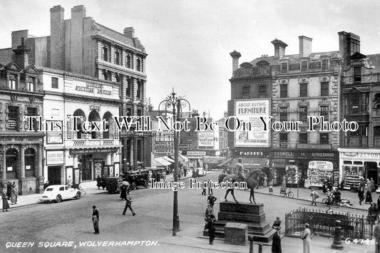 ST 1618 - Queen Square, Wolverhampton, Staffordshire c1936