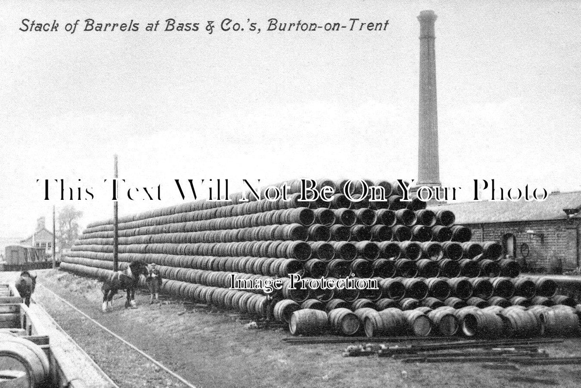 ST 1690 - Stack Of Barrels, Bass & Co, Burton On Trent, Staffordshire c1912