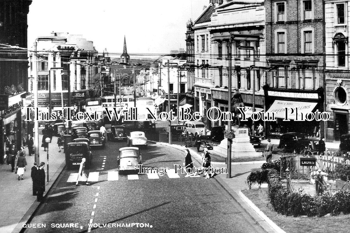 ST 1698 - Queen Square, Wolverhampton, Staffordshire